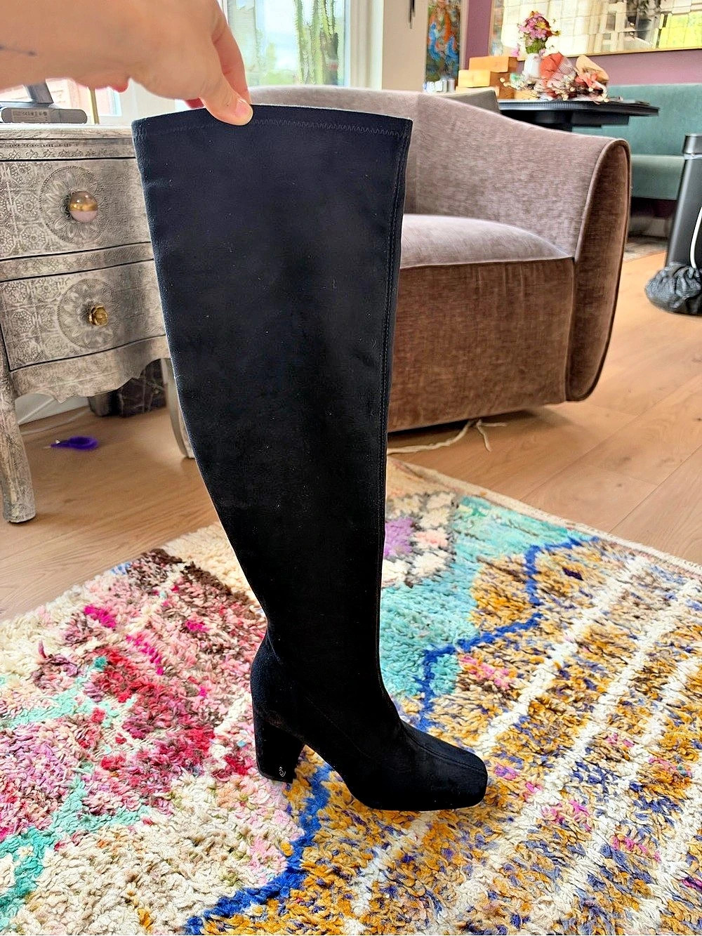 Sam Edelman Cosette Over-the-Knee Boots in Black US 8